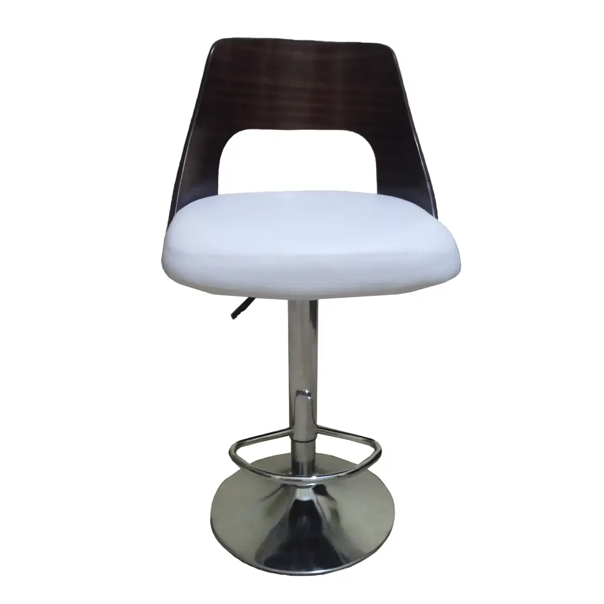 Bar Chair with leather, base and back made of plywood, elegant and stylish for your home MS-8273