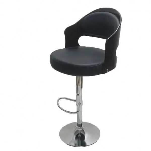 Hydraulic bar chair made of plywood wood with imported anti-peeling leather MS-8932