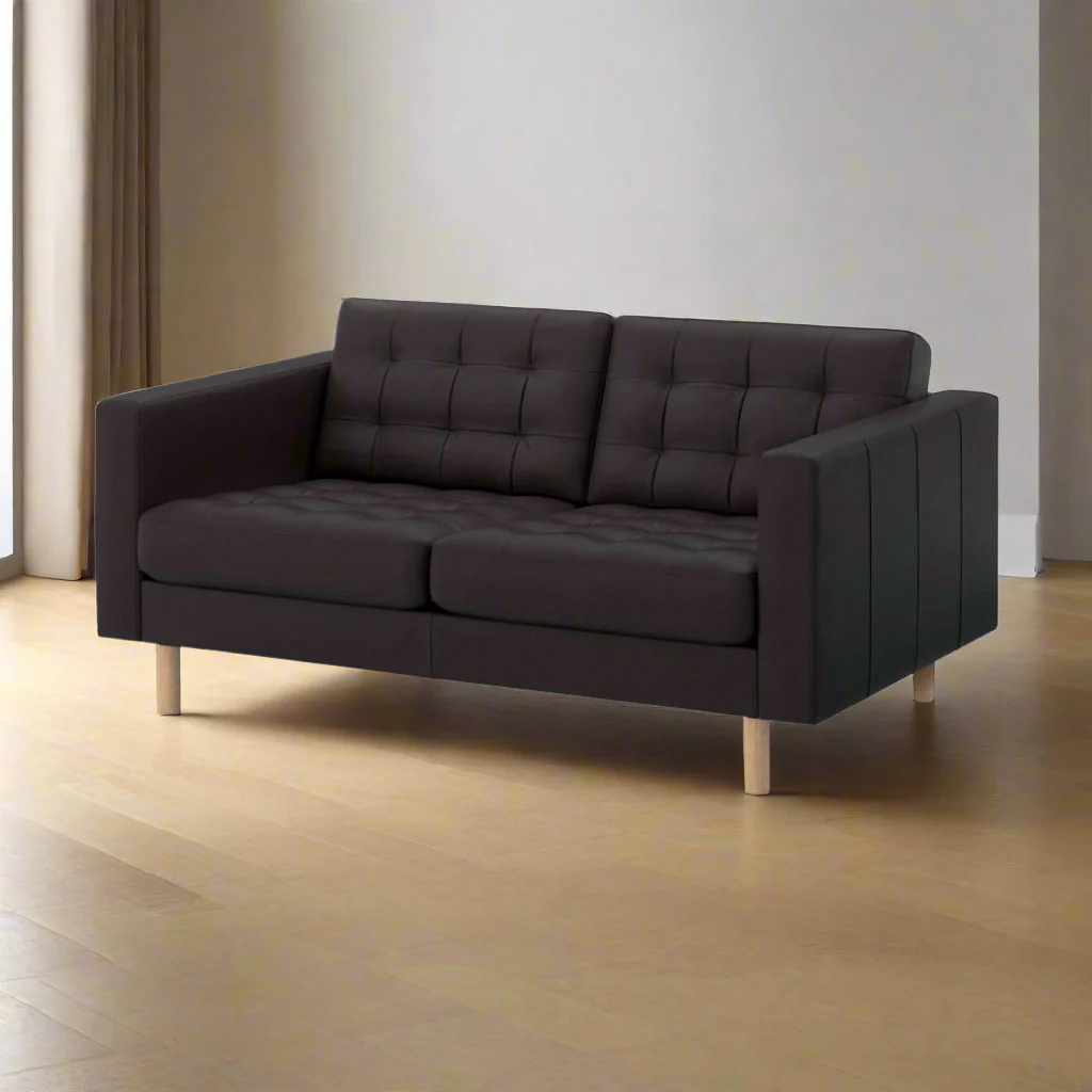 كنبه انتريه استقبال مكتبي 70x145سم خشب زان و جلد  MS-13365