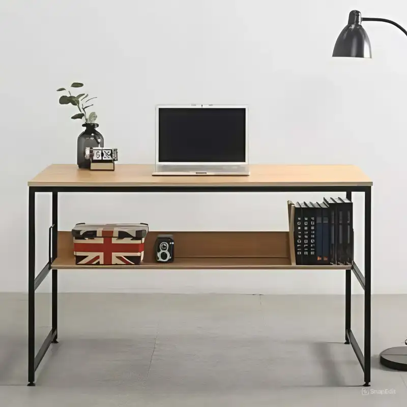 مكتب 2 درج ودرفة خشب MS-12110