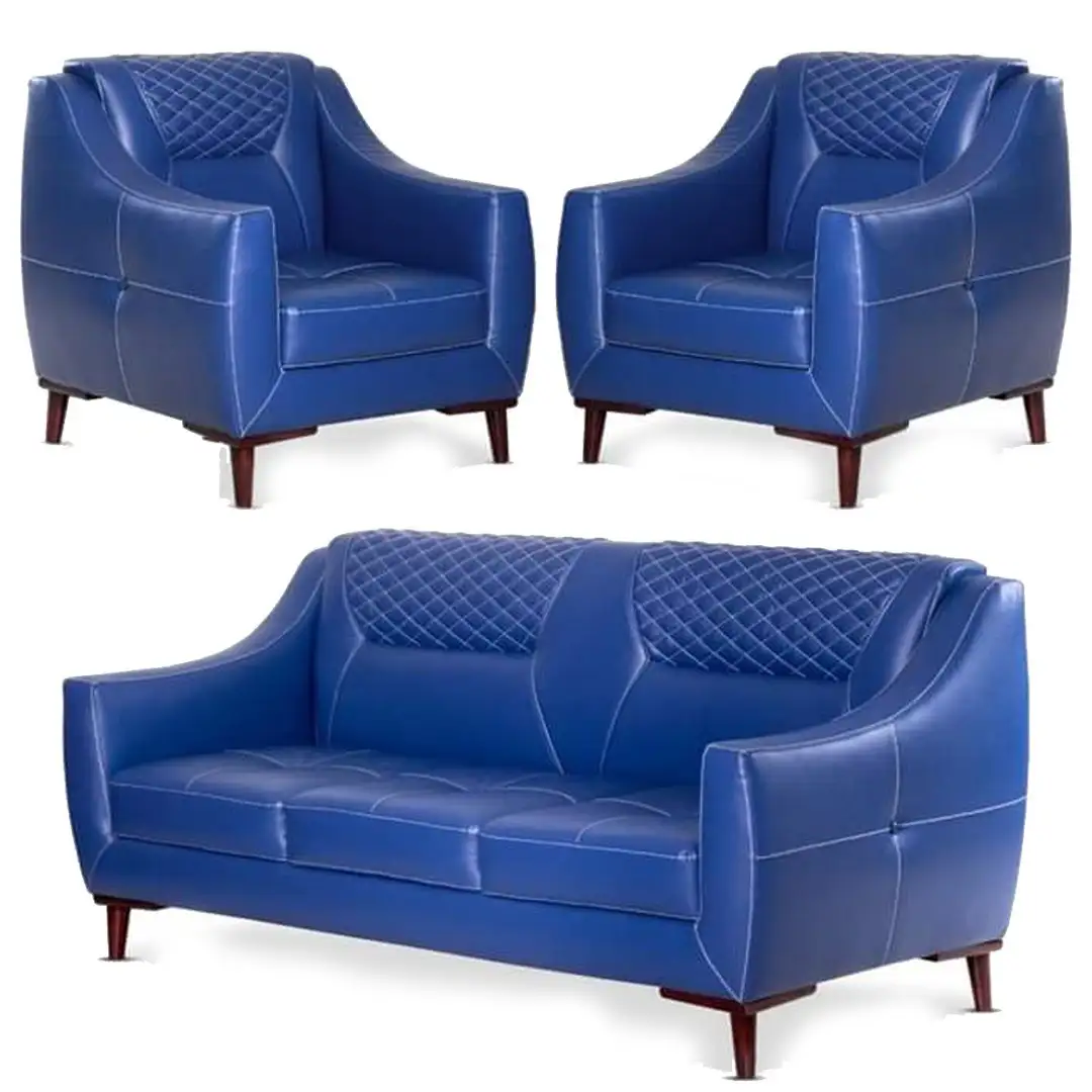 انتريه استقبال مكتبي كنبة 3فرد و 2 فوتيه خشب زان أحمر MS-9899