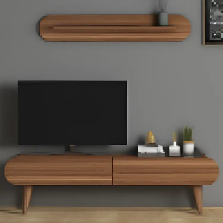 ترابيزة تلفزيون- بني خشب ام دي اف MS-10782