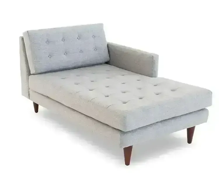 كنبة استرخاء مودرن كابتونيه خشب زان أحمر وقماش عالي الجودة MS-11178