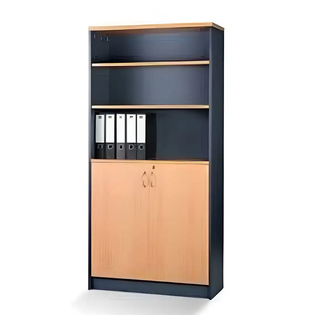 مكتبة تنظيم ملفات مودرن خشب MDF (180سم × 80سم × 40سم) - MS-12963