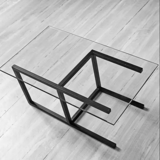 ترابيزة ضيافة حديد دهان الكتروستاتيك وزجاج MS-13063